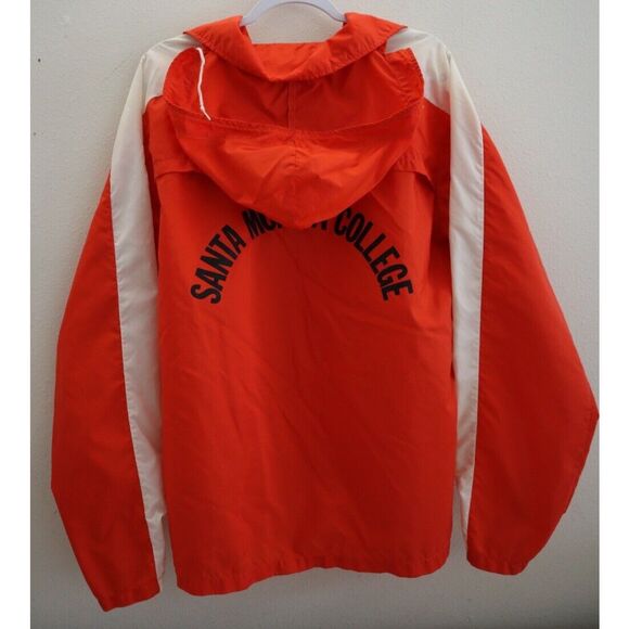 Nike Men's Sz M Red/White Santa Monica College Windbreaker Jacket *Vintage 70s* - Picture 2 of 10